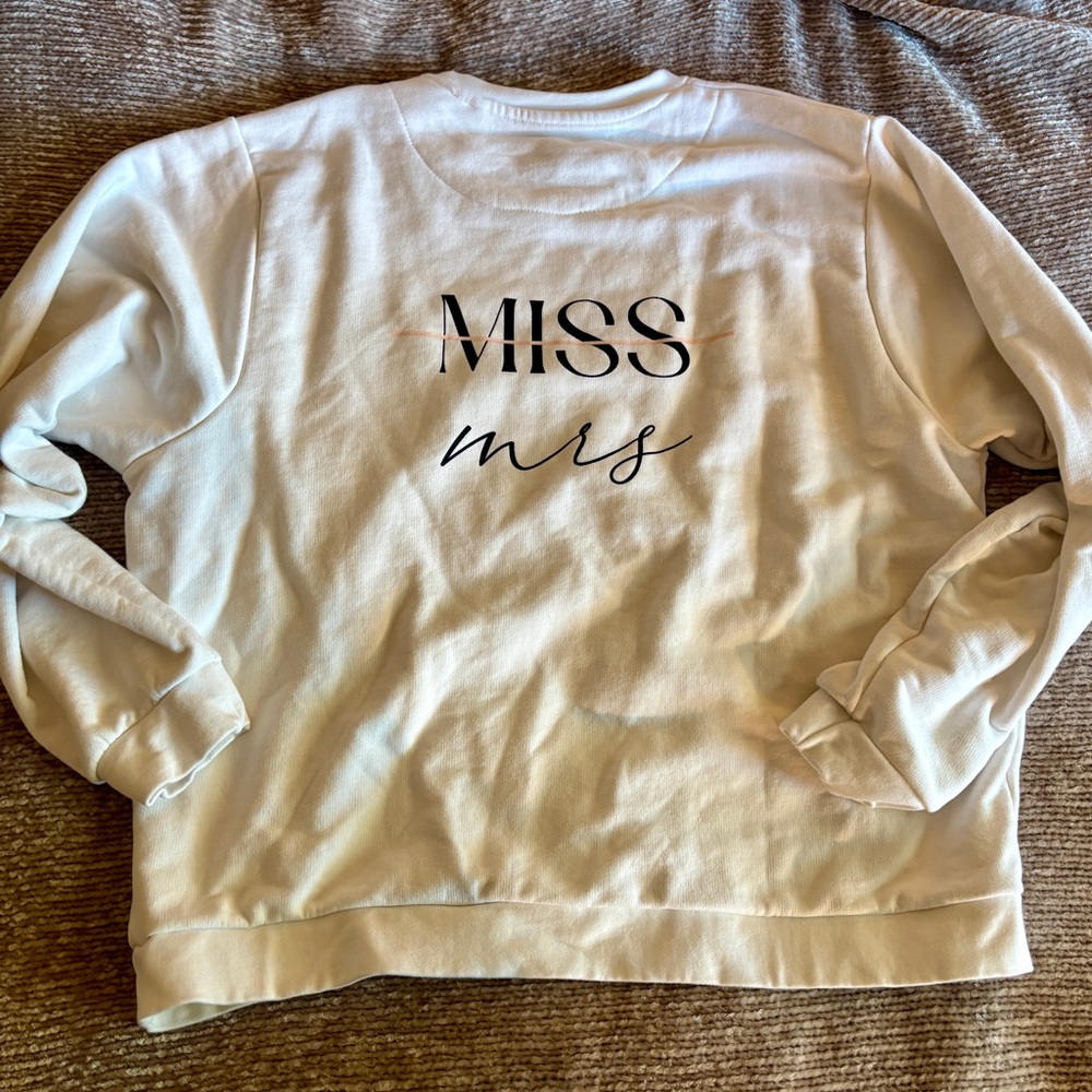 Miss to Mrs. XL Crewneck Sweatshirt